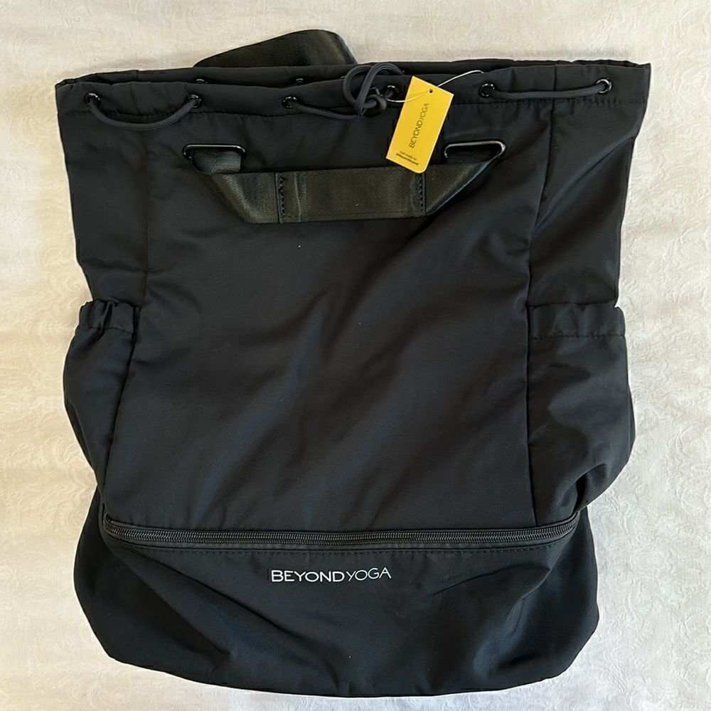 Beyond Yoga Black Convertible Backpack Bag